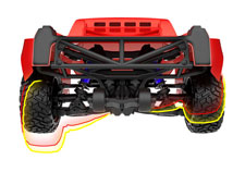 Maxx Slash (#102076-4) Suspension Travel Comparison