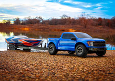 Spartan SR (#103076-4) shown with Boat Trailer and Ford Raptor R