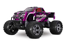 Stampede 2WD BL-2s (#36354-4) Front Three-Quarter View (Pink)