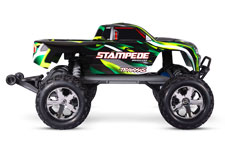 Stampede 2WD BL-2s (#36354-4) Side View (Green)