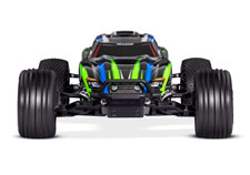 Rustler 2WD BL-2s (#37354-4) Front View (Green)