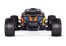 Rustler 2WD BL-2s (#37354-4) Front View (Orange)