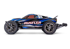 Rustler 2WD BL-2s (#37354-4) Side View (Blue)