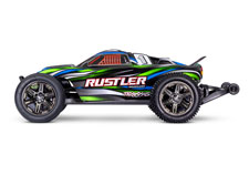 Rustler 2WD BL-2s (#37354-4) Side View (Green)