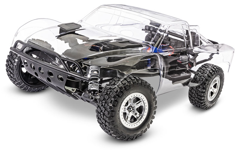 Slash 2WD BL-2s Unassembled Kit (#58314-4) Front Three-Quarter View (shown as assembled)