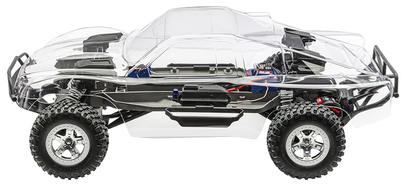 Slash 2WD BL-2s Unassembled Kit (#58314-4) Front Side View (shown as assembled)