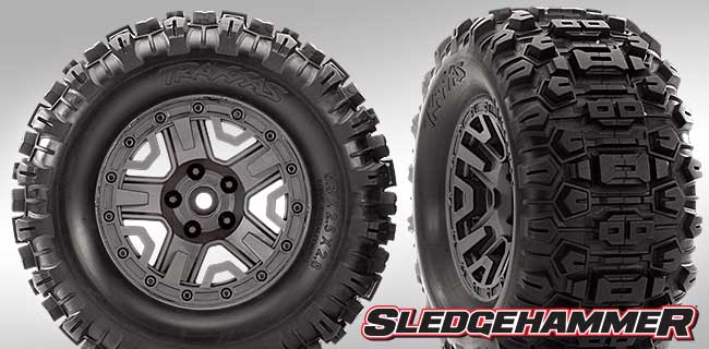 Sledgehammer Tires and 2.8″ Graphite Gray Wheels