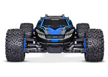 Rustler 4X4 Brushless (#67164-4) Front View (Blue)