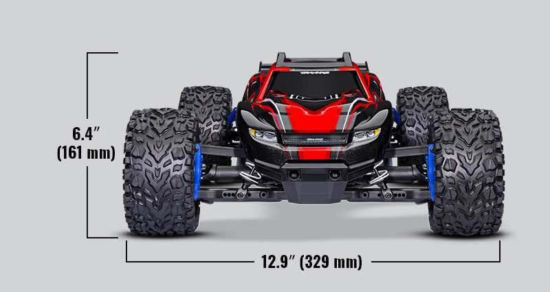 Rustler 4X4 Brushless - Specs Front