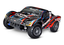 Slash 4X4 Brushless (#68154-4) Front Three-Quarter View (Red)