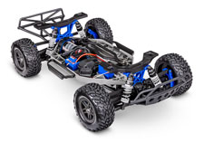 Slash 4X4 Brushless (#68154-4) Chassis Three-Quarter View