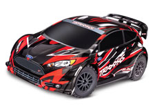 Fiesta ST Rally Brushless (#74154-4) Front Three-Quarter View (Red)