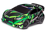 Green Ford® Fiesta® ST Rally VXL:  1/10 Scale Brushless Rally Racer with TQi™ Traxxas Link™ Enabled 2.4GHz Radio System & Traxxas Stability Management (TSM)®