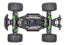 X-Maxx Ultimate (#77097-4) Chassis Top View (Green)