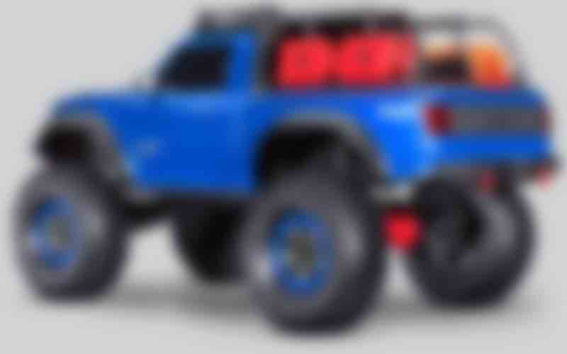 TRX-4 Sport High Trail - Rear Three-Quarter View (Blue)