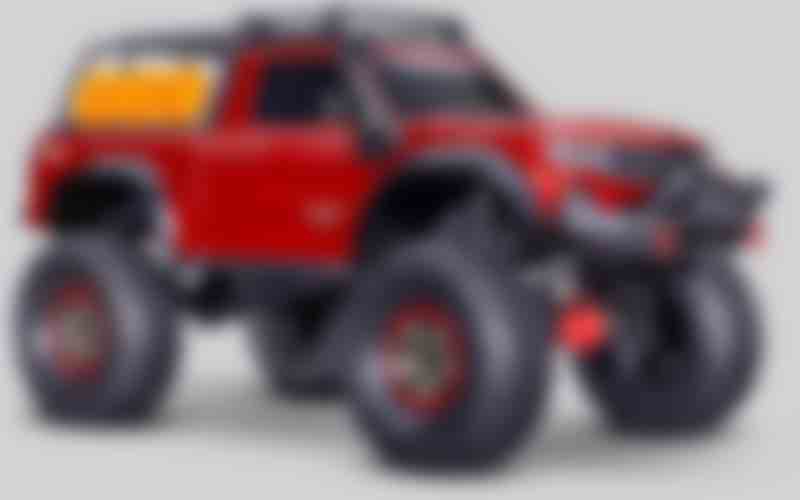 TRX-4 Sport High Trail - Front Three-Quarter View (Red)