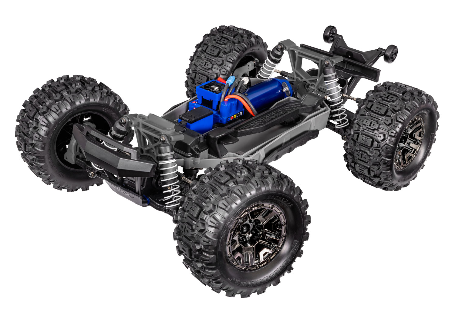 Stampede 4X4 VXL Front Three-Quarter Chassis