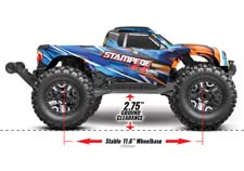 Stampede 4X4 VXL (#90376-4) Clipless Body Mounting