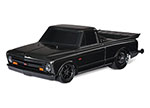 Black Drag Slash with 1967 Chevrolet® C10 Truck Body:  1/10 Scale 2WD Drag Racing Truck with TQi™ Traxxas Link™ Enabled 2.4GHz Radio System & Traxxas Stability Management (TSM)®