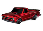 Red Drag Slash with 1967 Chevrolet® C10 Truck Body:  1/10 Scale 2WD Drag Racing Truck with TQi™ Traxxas Link™ Enabled 2.4GHz Radio System & Traxxas Stability Management (TSM)®