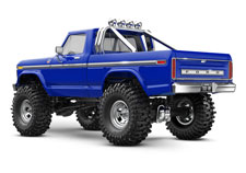 1/18 TRX-4M Ford F-150 High Trail Edition (#97044-1) Rear Three-Quarter View (Blue)