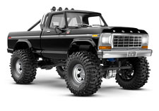 1/18 TRX-4M Ford F-150 High Trail Edition (#97044-1) Front Three-Quarter View (Black)