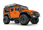 ORANGE TRX-4M™ Scale and Trail® Crawler with Land Rover® Defender® Body: 1/18-Scale 4WD Electric Truck with TQ 2.4GHz Radio System