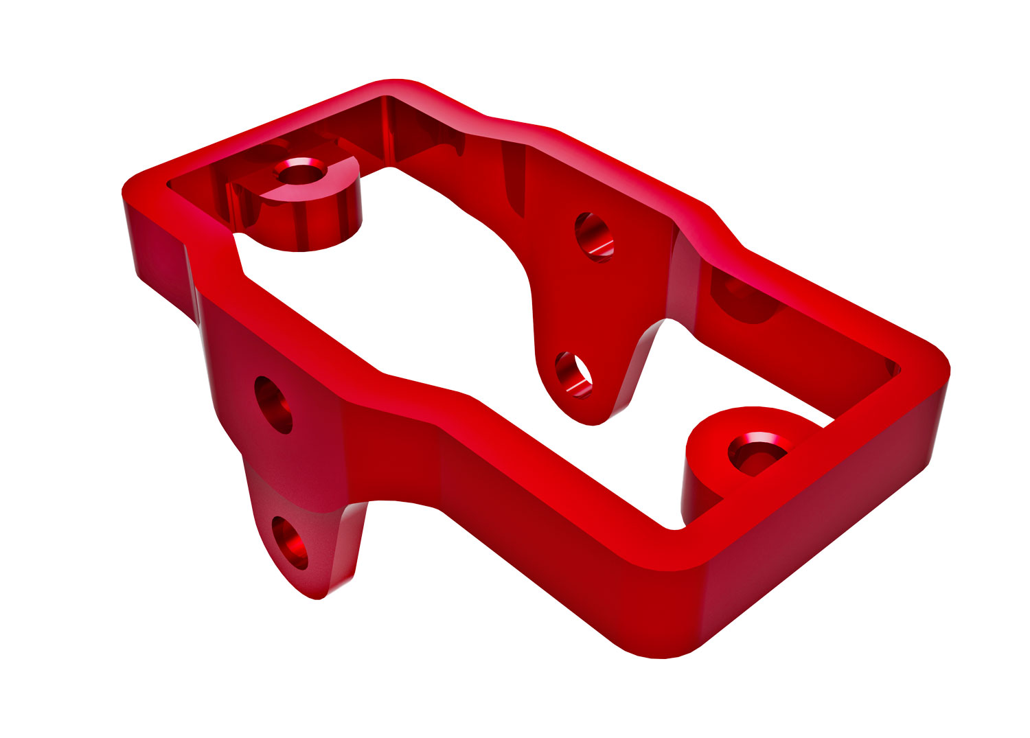 Red Aluminum Servo Mount