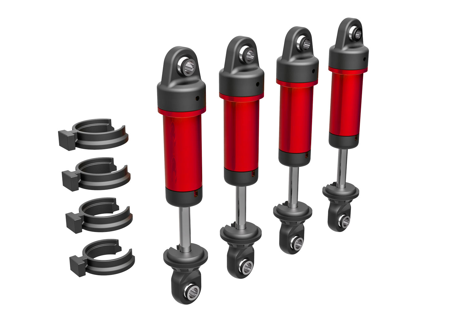 Red Aluminum GTM Shocks