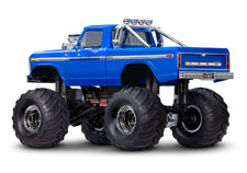 1/18 TRX-4MT Ford F-150 Monster Truck (#98044-1) Rear Three-Quarter View (Blue)