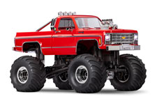 1/18 TRX-4MT Chevrolet K10 Monster Truck (#98064-1) Front Three-Quarter View (Red)