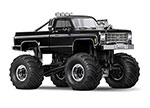 Black TRX-4MT™ Monster Truck with 1979 Chevrolet® K10 Truck Body: 1/18-Scale 4WD Electric Truck with TQ 2.4GHz Radio System