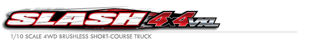 Slash® 4X4 VXL: 1/10 Scale 4WD Brushless Short Course Truck with TQi™ Traxxas Link™ Enabled 2.4GHz Radio System & Traxxas Stability Management (TSM)® Logo