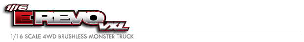 E-Revo® VXL: 1/16-Scale 4WD Brushless Monster Truck with TQi™ Traxxas Link™ Enabled 2.4GHz Radio System & Traxxas Stability Management (TSM)® Logo