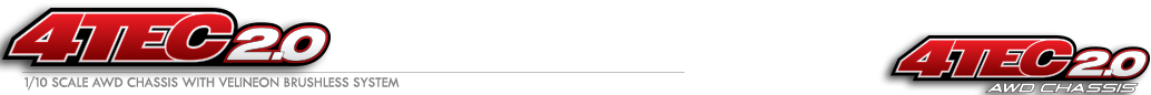 4-Tec® 2.0 VXL: 1/10 Scale AWD Chassis with TQi Traxxas Link™ Enabled 2.4GHz Radio System & Traxxas Stability Management (TSM)® Logo